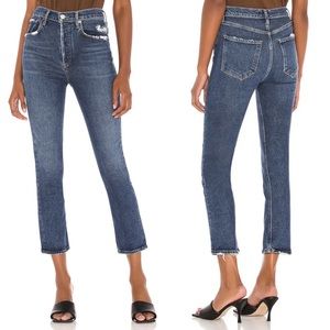 AGOLDE Riley High Rise Straight Crop 25/24 NWT